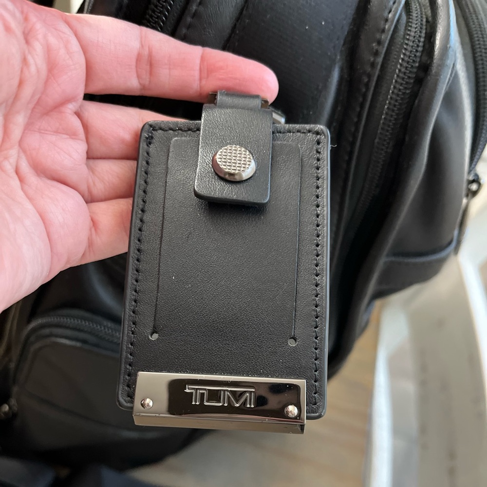 Tumi CFX Alpha 3 Black Carbon Fiber Laptop Backpack.